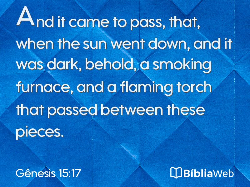 Gênesis 15:17 em imagem para compartilhar