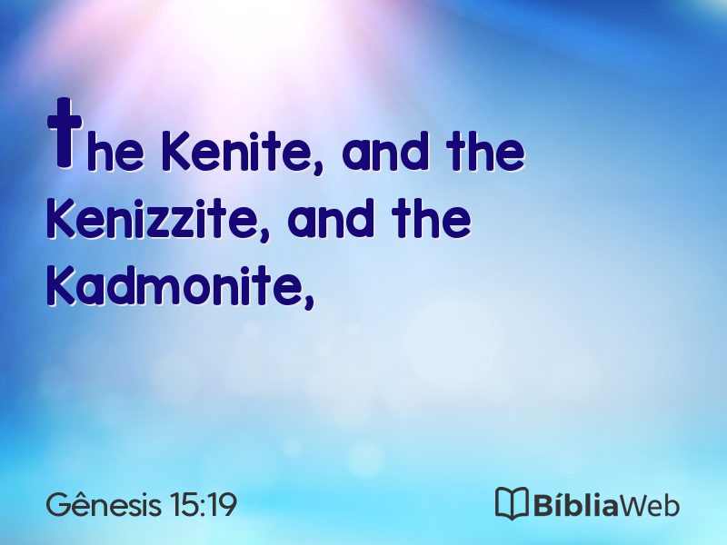 Gênesis 15:19 em imagem para compartilhar
