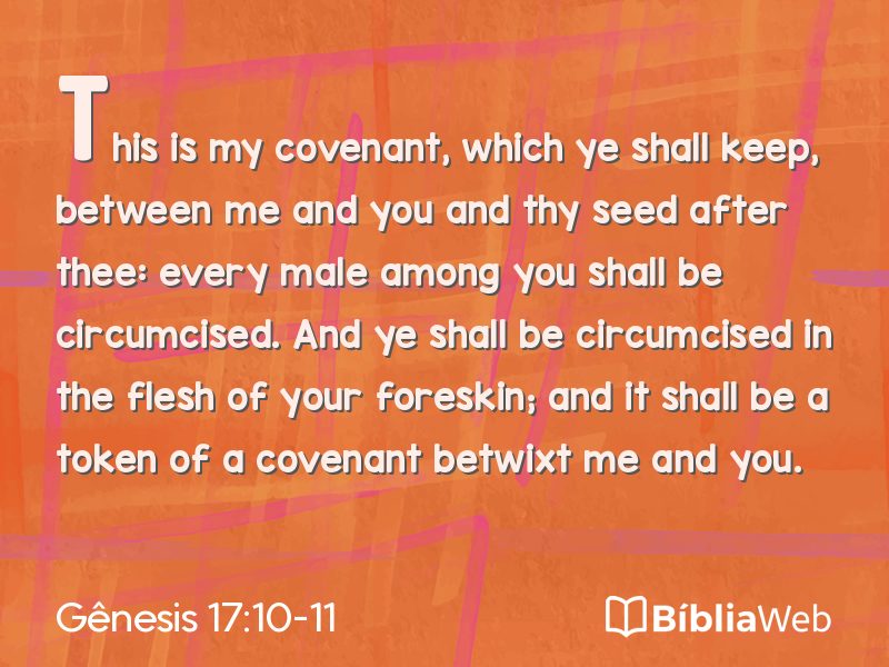 Gênesis 17:10-11 em imagem para compartilhar
