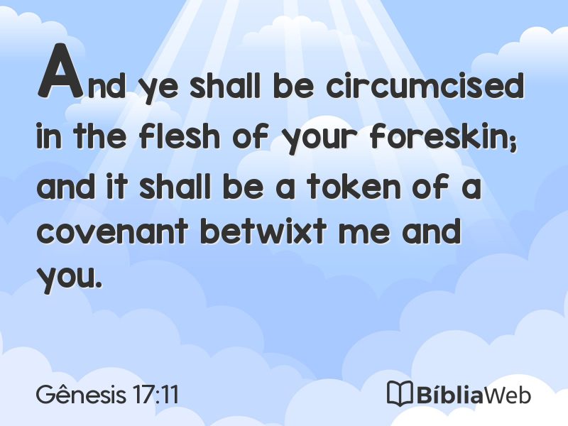 Gênesis 17:11 em imagem para compartilhar