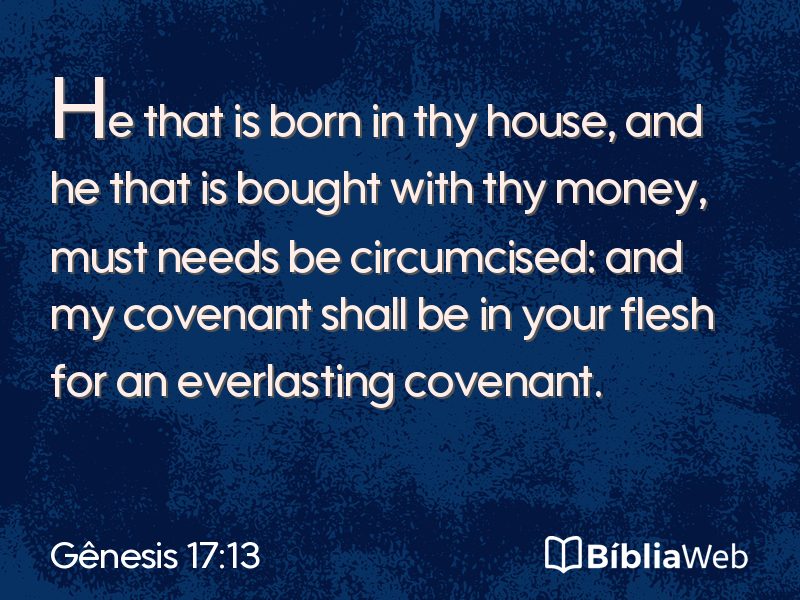 Gênesis 17:13 em imagem para compartilhar