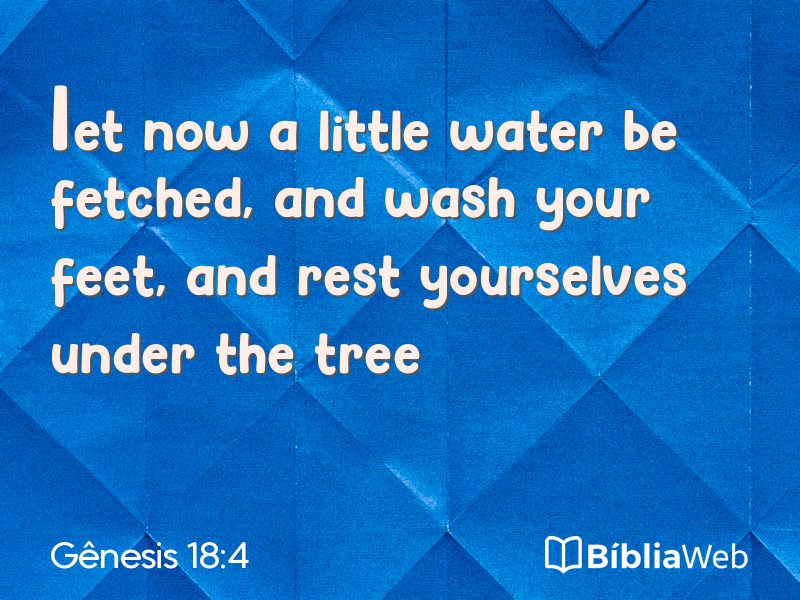 Gênesis 18:4 em imagem para compartilhar