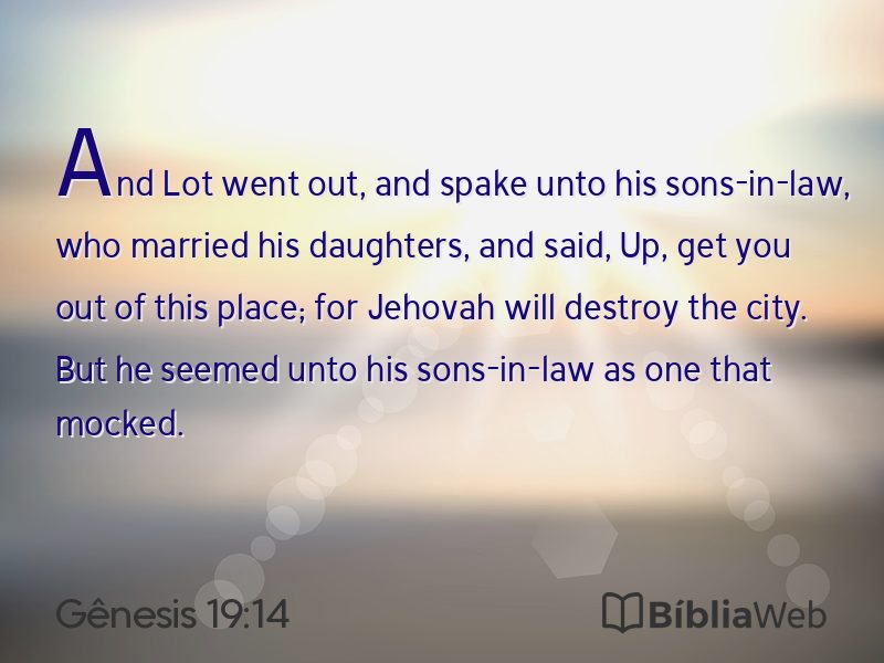 Gênesis 19:14 em imagem para compartilhar