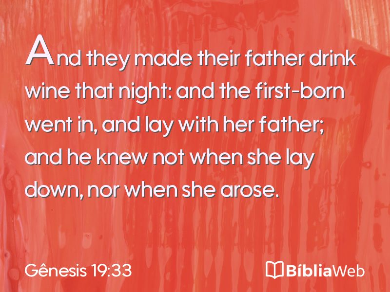 Gênesis 19:33 em imagem para compartilhar