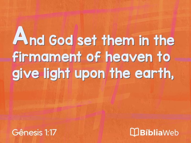 Gênesis 1:17 em imagem para compartilhar