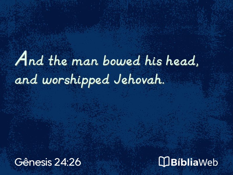 Gênesis 24:26 em imagem para compartilhar