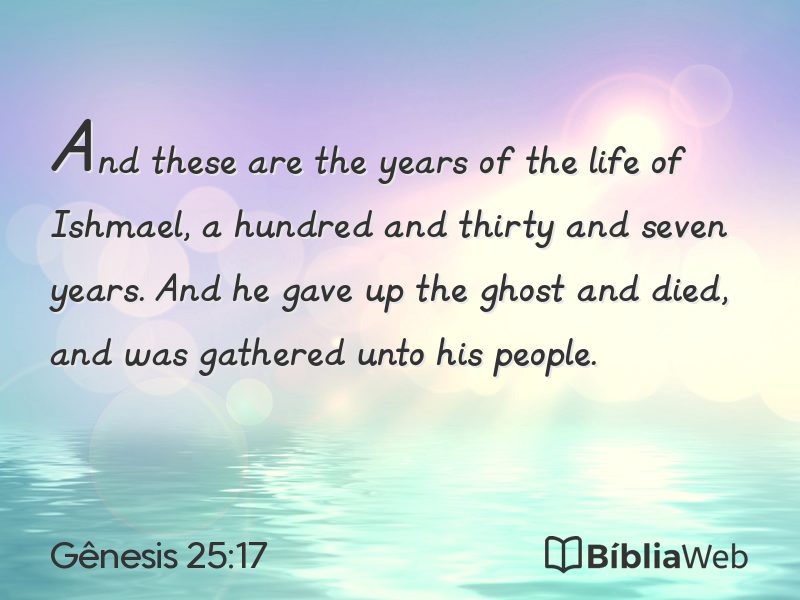 Gênesis 25:17 em imagem para compartilhar