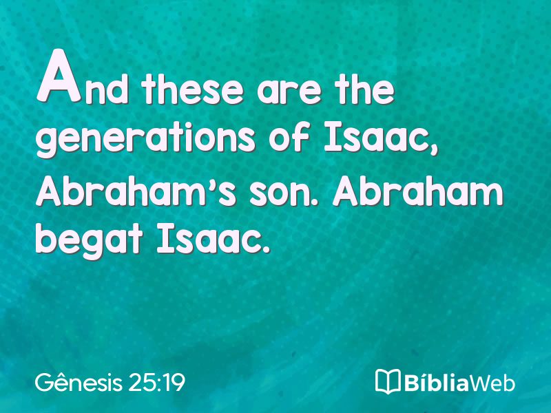 Gênesis 25:19 em imagem para compartilhar
