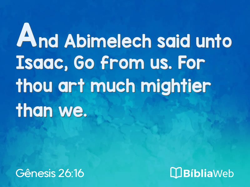 Gênesis 26:16 em imagem para compartilhar