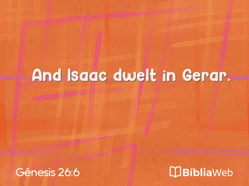 Gênesis 26:6 em imagem para compartilhar
