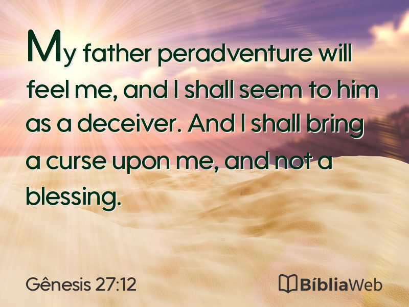 Gênesis 27:12 em imagem para compartilhar