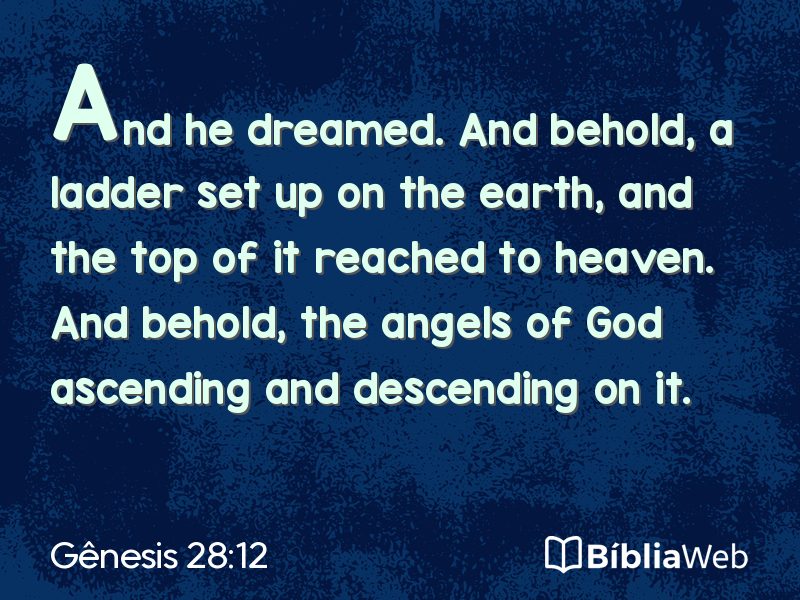 Gênesis 28:12 em imagem para compartilhar