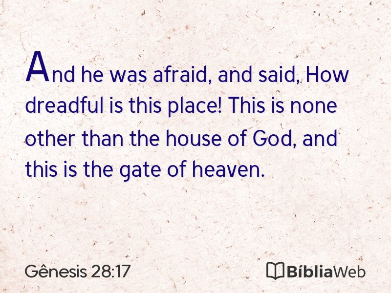 Gênesis 28:17 em imagem para compartilhar