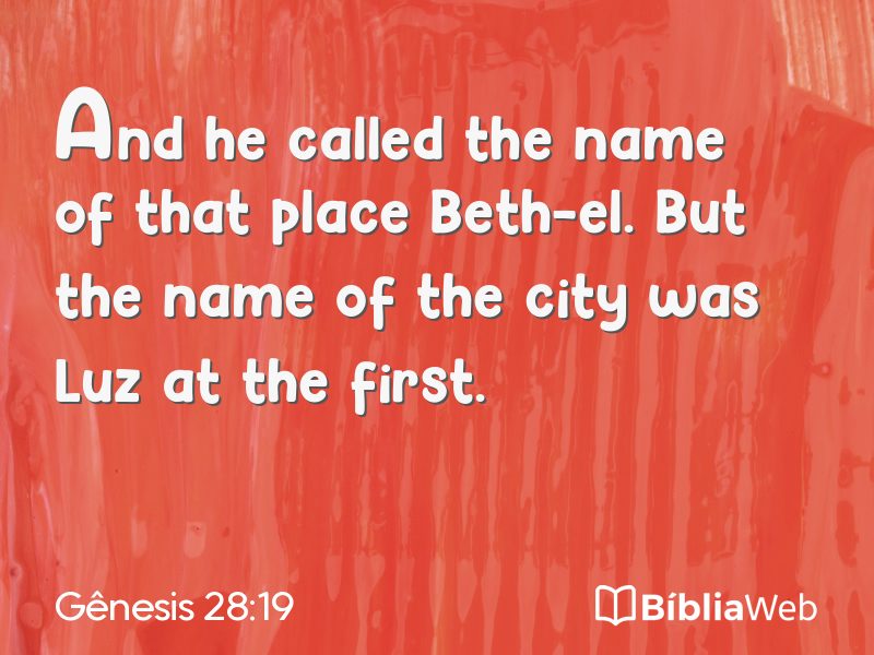 Gênesis 28:19 em imagem para compartilhar