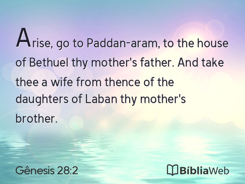 Gênesis 28:2 em imagem para compartilhar