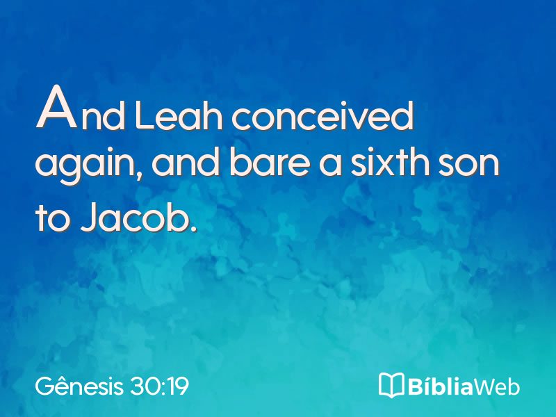 Gênesis 30:19 em imagem para compartilhar