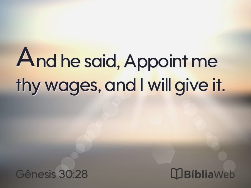 Gênesis 30:28 em imagem para compartilhar