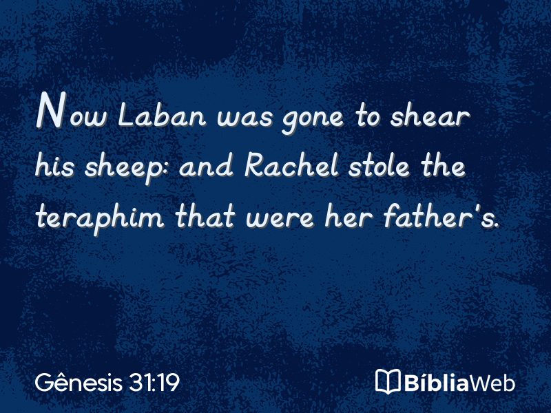 Gênesis 31:19 em imagem para compartilhar