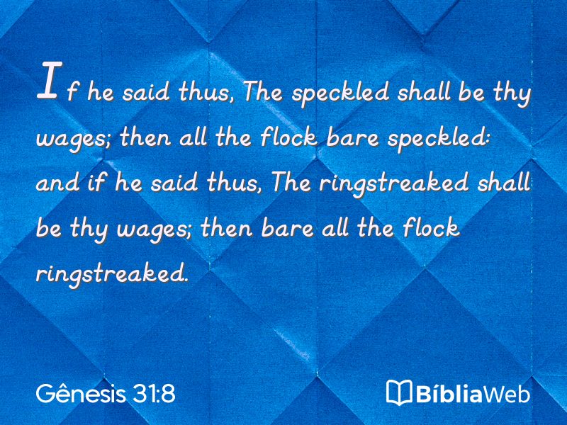 Gênesis 31:8 em imagem para compartilhar