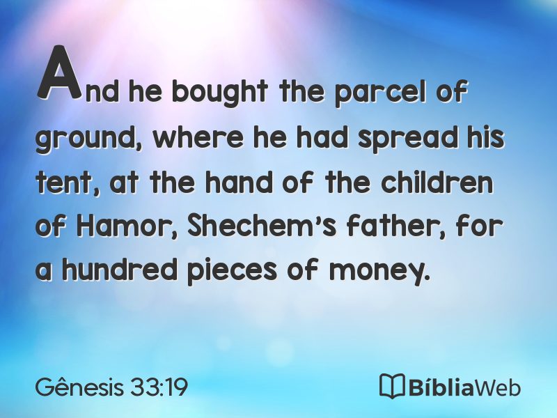 Gênesis 33:19 em imagem para compartilhar
