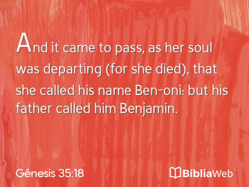 Gênesis 35:18 em imagem para compartilhar