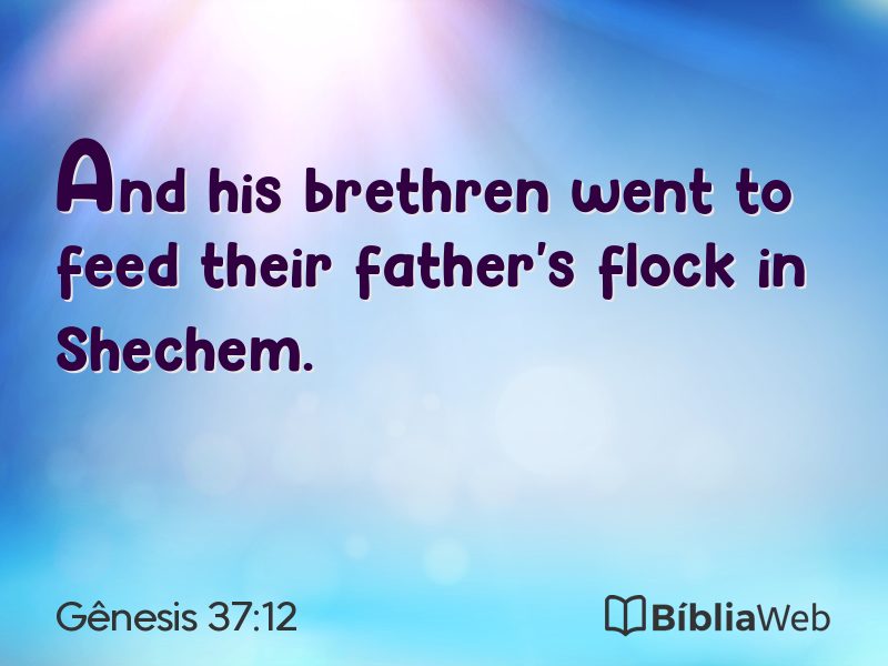 Gênesis 37:12 em imagem para compartilhar