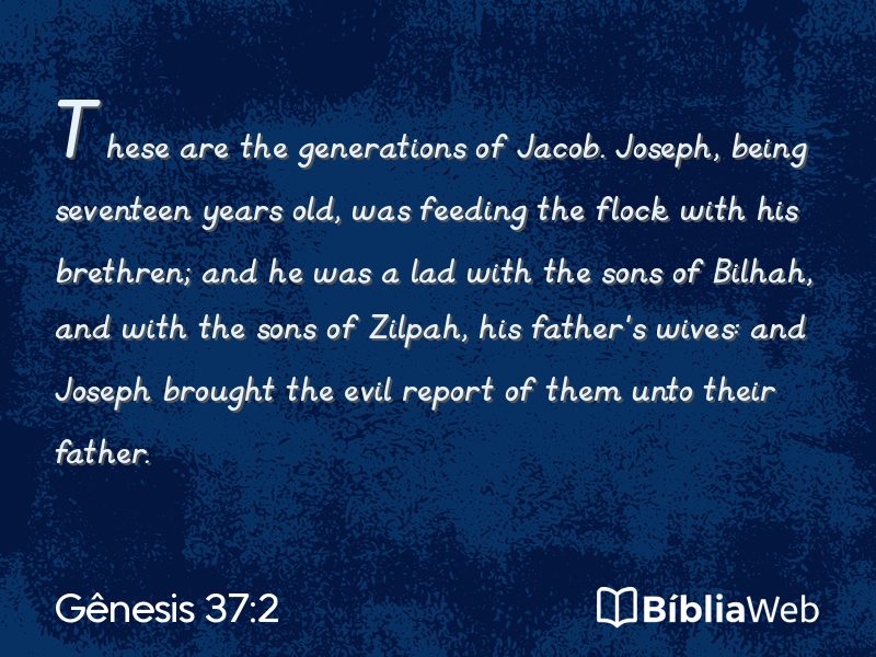 Gênesis 37:2 em imagem para compartilhar