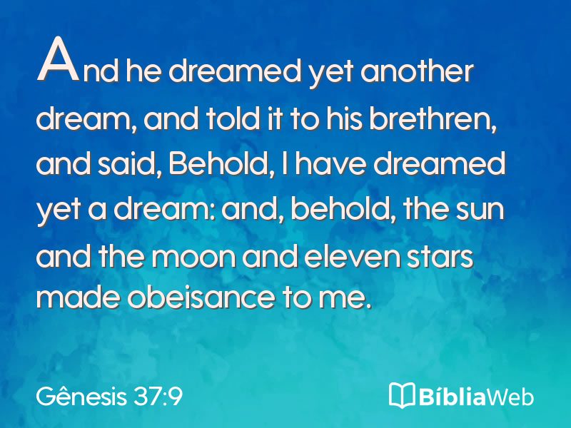Gênesis 37:9 em imagem para compartilhar