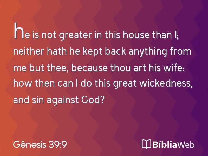 Gênesis 39:9 em imagem para compartilhar