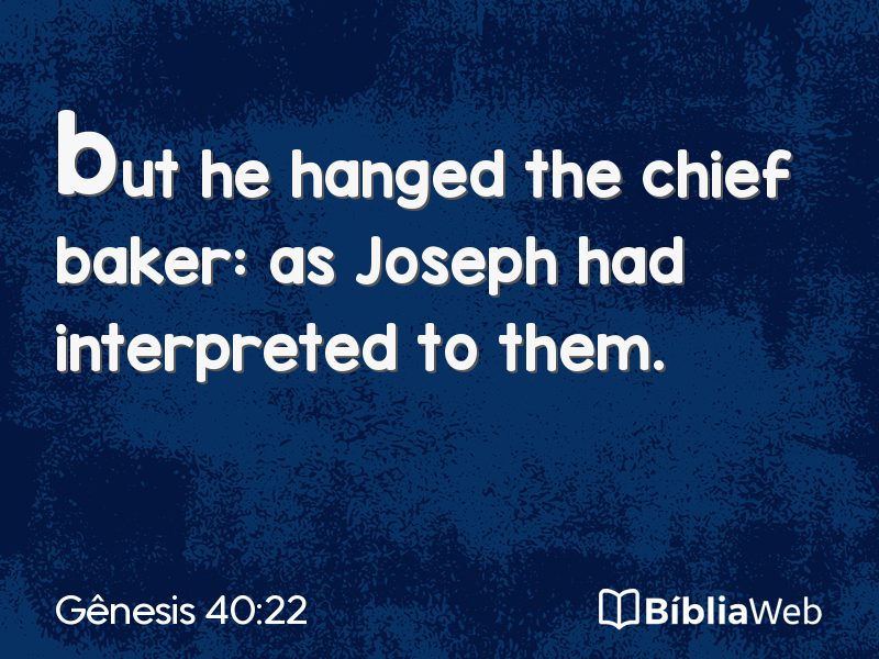 Gênesis 40:22 em imagem para compartilhar