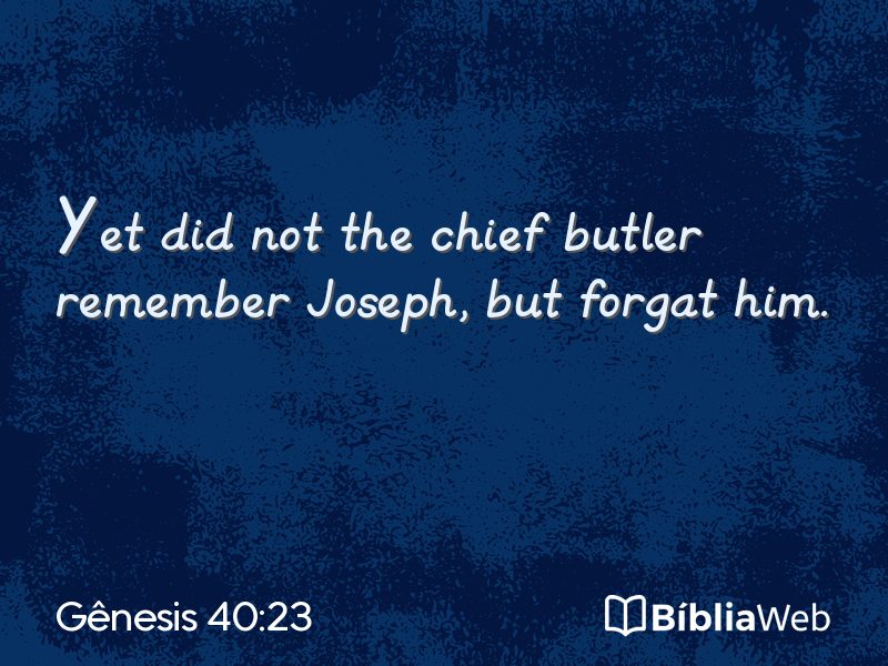 Gênesis 40:23 em imagem para compartilhar