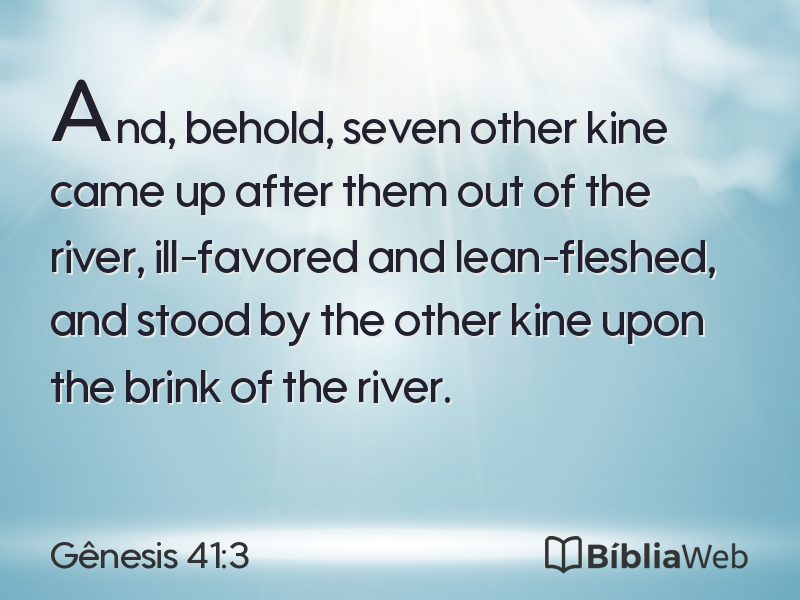 Gênesis 41:3 em imagem para compartilhar
