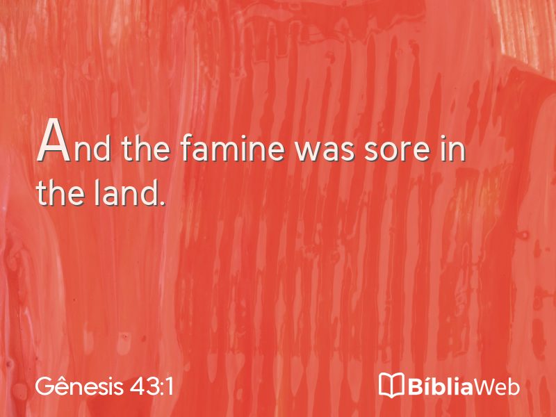 Gênesis 43:1 em imagem para compartilhar