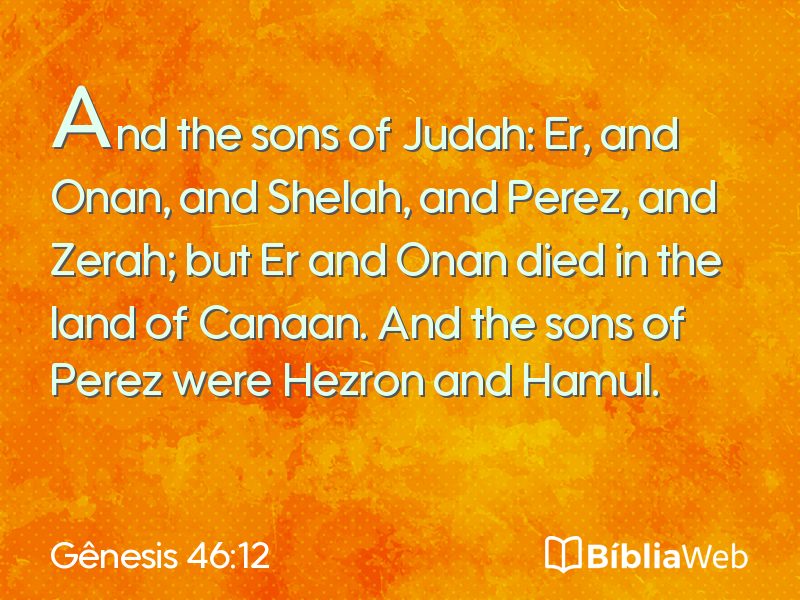 Gênesis 46:12 em imagem para compartilhar