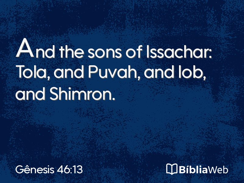 Gênesis 46:13 em imagem para compartilhar
