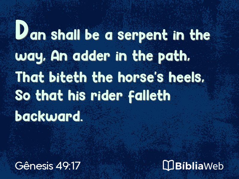 Gênesis 49:17 em imagem para compartilhar