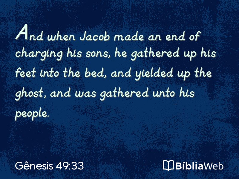 Gênesis 49:33 em imagem para compartilhar