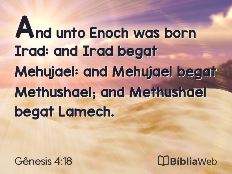Gênesis 4:18 em imagem para compartilhar