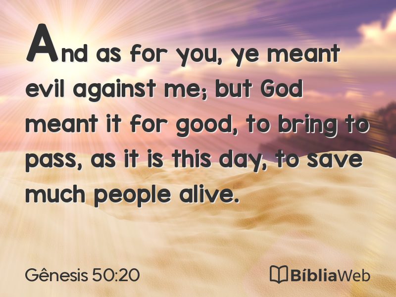 Gênesis 50:20 em imagem para compartilhar