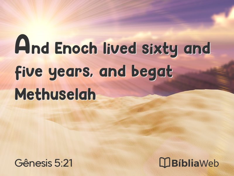 Gênesis 5:21 em imagem para compartilhar