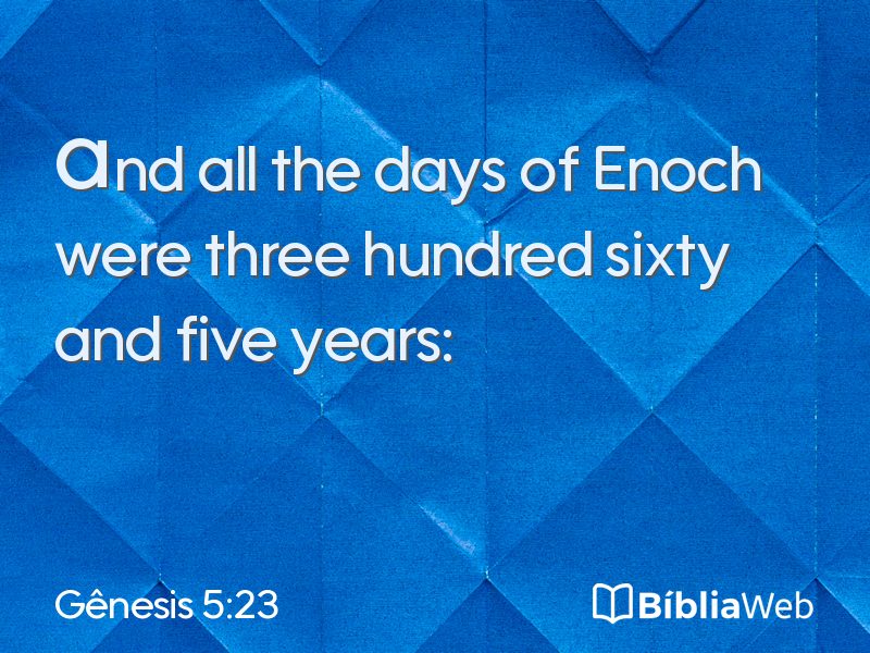Gênesis 5:23 em imagem para compartilhar