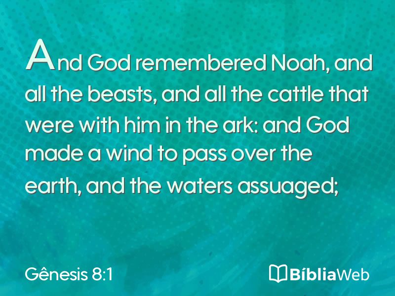 Gênesis 8:1 em imagem para compartilhar