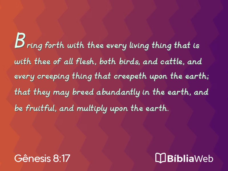 Gênesis 8:17 em imagem para compartilhar
