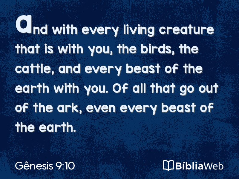 Gênesis 9:10 em imagem para compartilhar