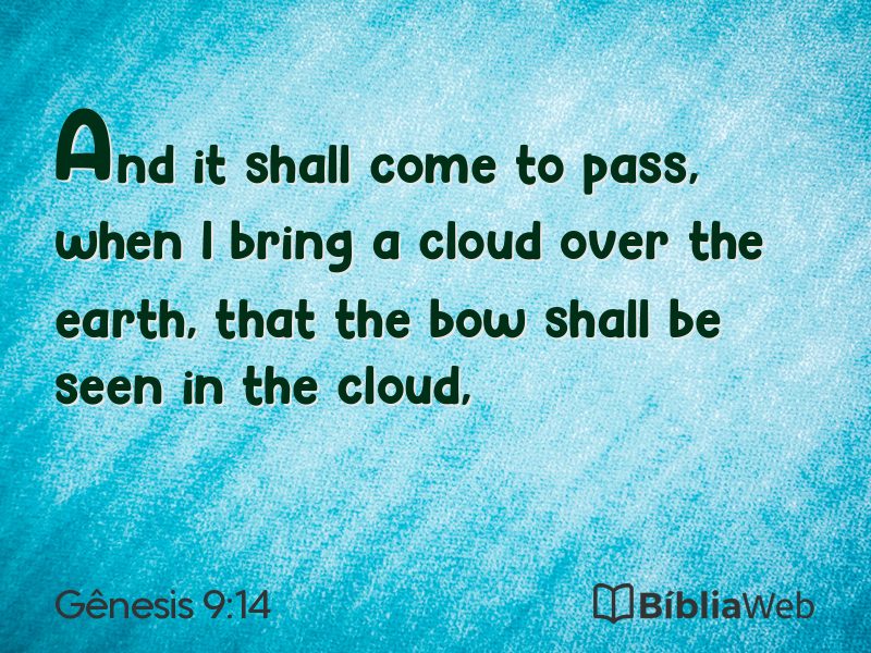 Gênesis 9:14 em imagem para compartilhar
