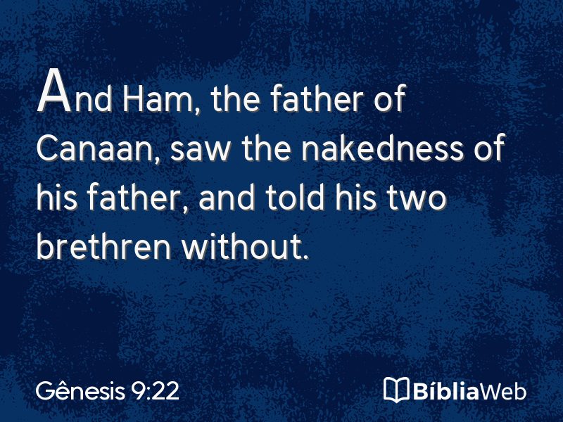 Gênesis 9:22 em imagem para compartilhar