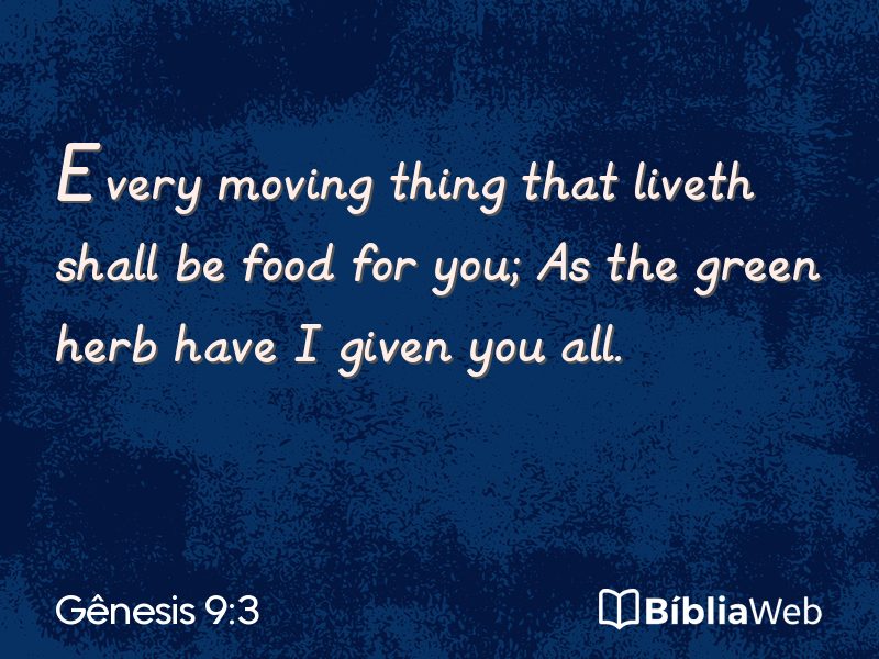 Gênesis 9:3 em imagem para compartilhar