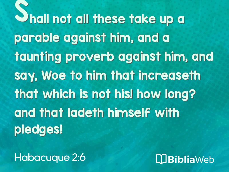 Habacuque 2:6 em imagem para compartilhar