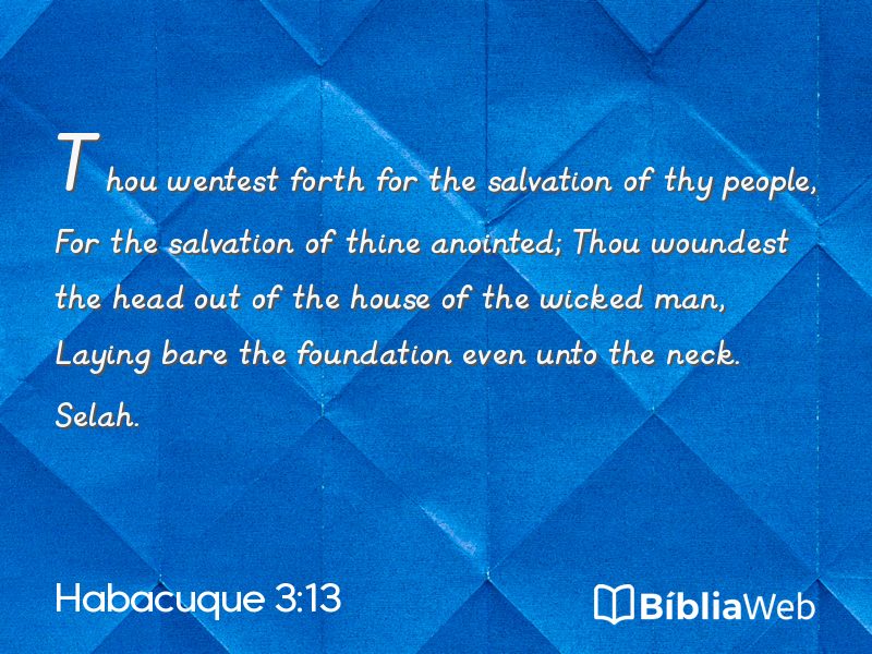 Habacuque 3:13 em imagem para compartilhar