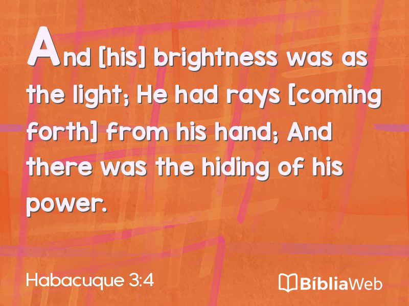 Habacuque 3:4 em imagem para compartilhar